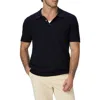 Paige Cotton-wool-silk-cashmere Kiko Polo Shirt In Deep Anchor