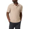 Paige Cotton-wool-silk-cashmere Kiko Polo Shirt In Oatmeal