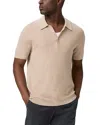 Paige Cotton-wool-silk-cashmere Kiko Polo Shirt In Oatmeal