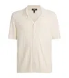 Paige Copley Ribbed Fine-knit Shirt In White