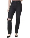 Paige Knockout Onyx Cloud Destructed Jean In Black
