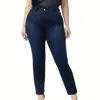 Paige Denim Knockout Solstice Ultra High Rise Straight Leg Jean In Blue