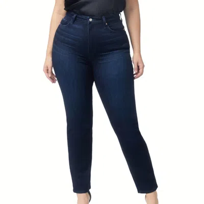 Paige Knockout Ultra High Rise Straight Leg Jean In Solstice In Multi