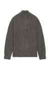 Paige Kotoni Snap Collar Sweater In Gray