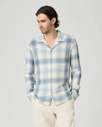 Paige Mens Shadow Plaid Kransey Long-sleeve Shirt In Multi