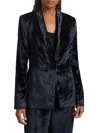 Paige Kriselle Shawl Collar Blazer In Midnight In Black