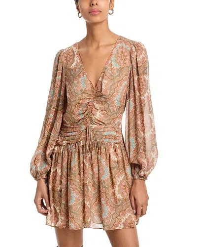 Paige Lainey Silk Dress In Multi