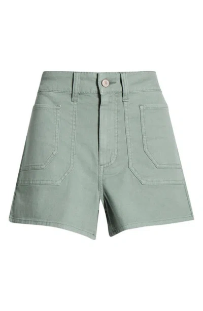 Paige Laken Denim Shorts In Green