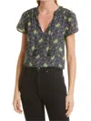Paige Larmie Top In Black Multi In Multi