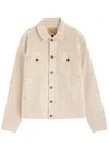 Paige Lars Corduroy Jacket In Cream