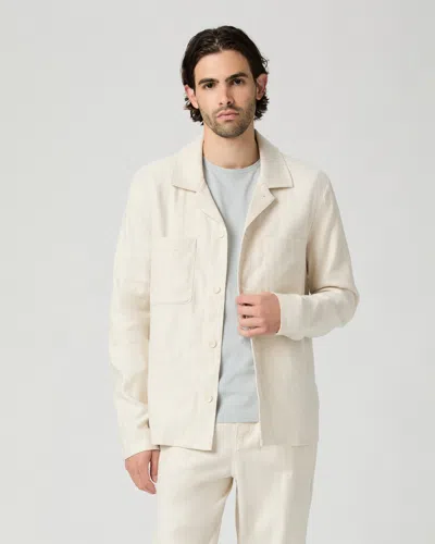 Paige Latigo Cotton Blend Jacket In Neutral