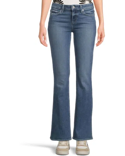 Paige Laurel Canyon 32' Bootcut Jeans In Tarnished In Blue