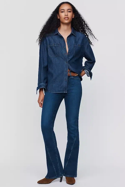 Paige Laurel Canyon 32" High Rise Bootcut Jeans In Animal Print