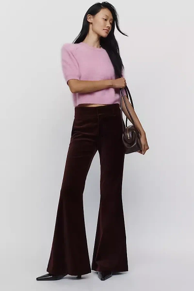 Paige Laurel Canyon 32" Mid Rise Bootcut Jeans In Brown