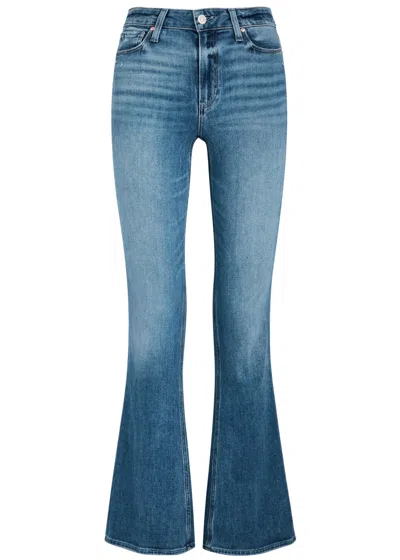 Paige Laurel Canyon Bootcut Jeans In Blue