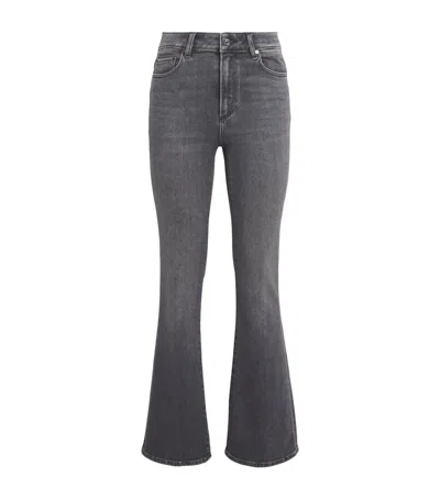 Paige Laurel Canyon Bootcut Jeans In Gray