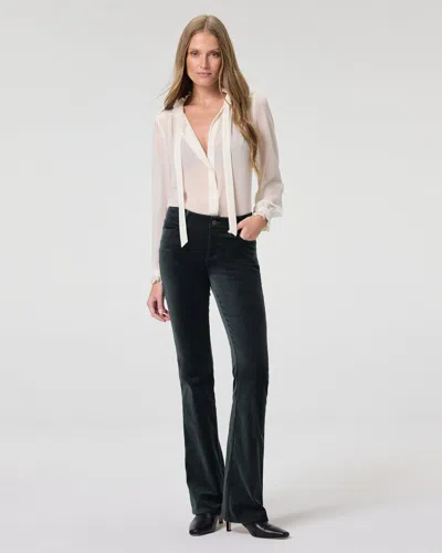 Paige Laurel Canyon Bootcut Pant In White