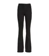 Paige Laurel Canyon High Waist Bootcut Jeans In Black
