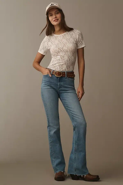 Paige Laurel Canyon High-rise Bootcut Jeans In Blue