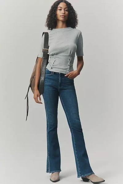 Paige Laurel Canyon High-rise Bootcut Jeans In Multi