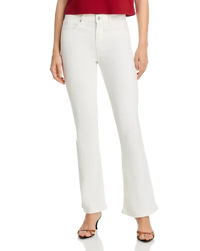 Paige Laurel Canyon High Rise Petite Boot Jeans In Tonal Ecru In White