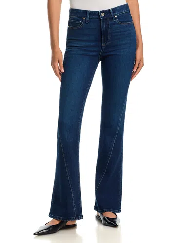 Paige Laurel Canyon High Rise Twisted Seam Jeans In Berlin In Blue