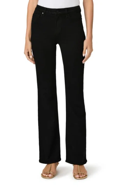 Paige Laurel Canyon High Waist Bootcut Jeans In Black