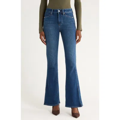 Paige Laurel Canyon High Waist Bootcut Jeans In Blue