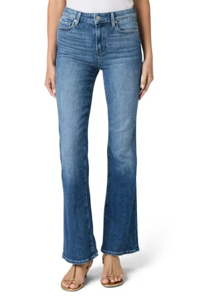 Paige Laurel Canyon High Waist Bootcut Jeans In Blue