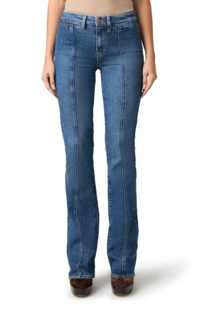 Paige Laurel Canyon High Waist Bootcut Jeans In Blue