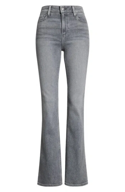 Paige Laurel Canyon High Waist Flare Jeans In Gray
