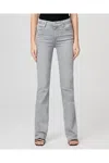 Paige Laurel Canyon Seamed Cp Grey Skies High-rise Bootcut Jean In Multi