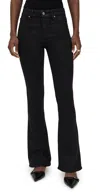 Paige Laurel Canyon Jeans Black Fog Luxe Coating In Black