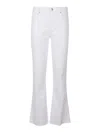 Paige Tailored Flared Pants With High Waist In White