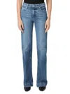 Paige Leenah High Rise Straight Jeans In Wings In Multi