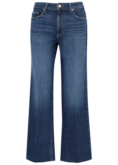 Paige Leenah Ankle Cropped Straight-leg Jeans In Blue