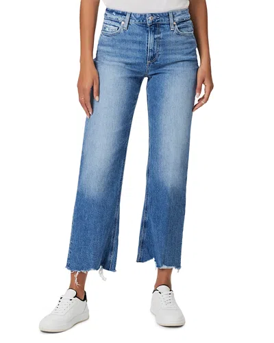 Paige Womens Stronghold Harper Ankle Flared-leg Mid-rise Stretch-cotton Jeans