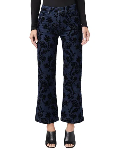 PAIGE PAIGE LEENAH DAMASK FLORAL FLOCKING TROUSER LEG JEAN