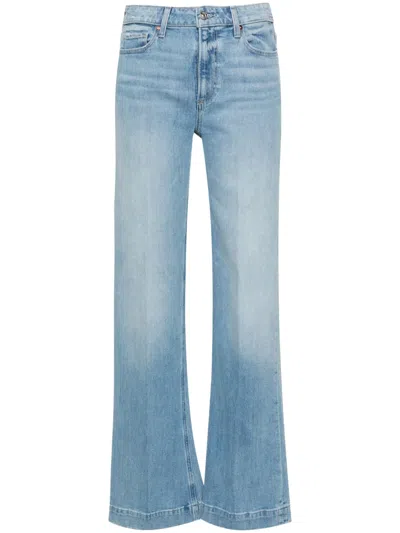 Paige Leenah High-rise Wide-leg Jeans In Blue