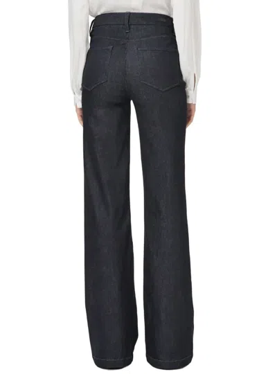 Paige Leenah High Rise With Gold Clasp Wide Leg Jean In Montecito In Pink