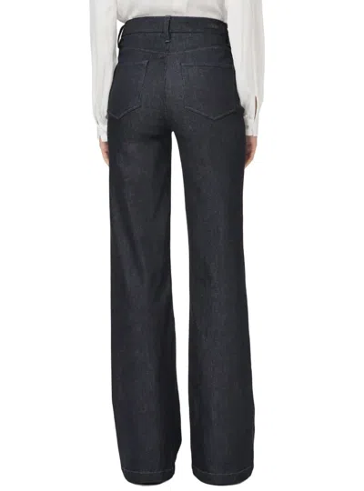 Paige Leenah High Rise With Gold Clasp Wide Leg Jean In Montecito In Multi