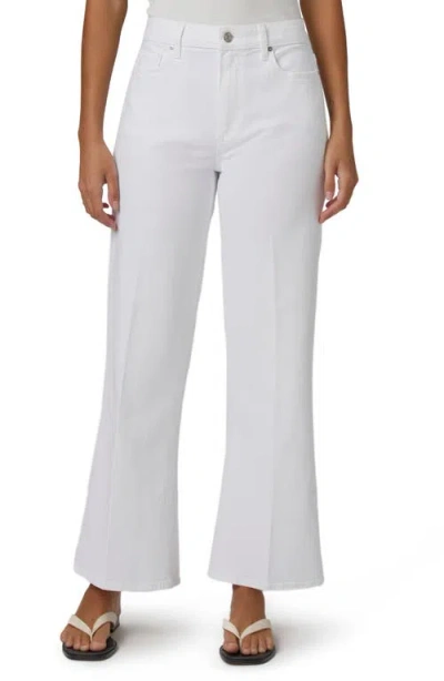 Paige Leenah High Waist Ankle Wide Leg Jeans In Crisp White