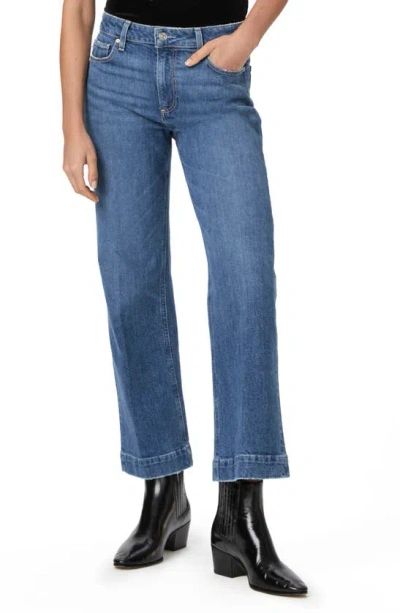 Paige Leenah High Waist Ankle Wide Leg Jeans In Evolution