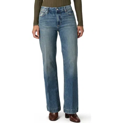 Paige Leenah High Waist Wide Leg Jeans In Blue