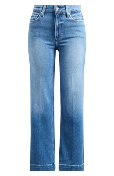 Paige Leenah High Waist Wide Leg Jeans In Blue