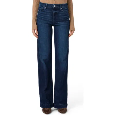 Paige Leenah High Waist Wide Leg Jeans In Praline