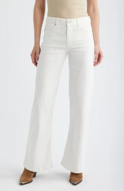 Paige Leenah High Waist Wide Leg Jeans In White