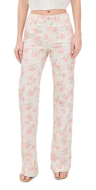 Paige Leenah Jeans Bouquet In Multi