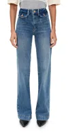 Paige Leenah Jeans With Mini Patch Pockets Coventry In Blue