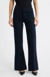 Paige Leenah Welt Pocket High Waist Wide Leg Jeans In Blue